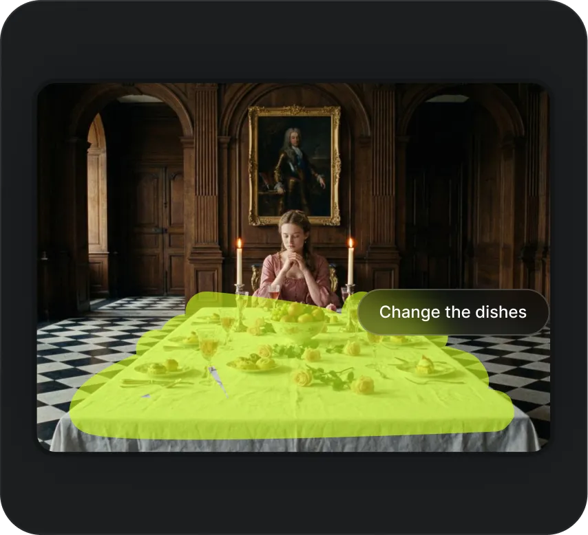 Brush & Prompt: Use the smart brush to highlight the area you want to change, then simply type what you want to edit